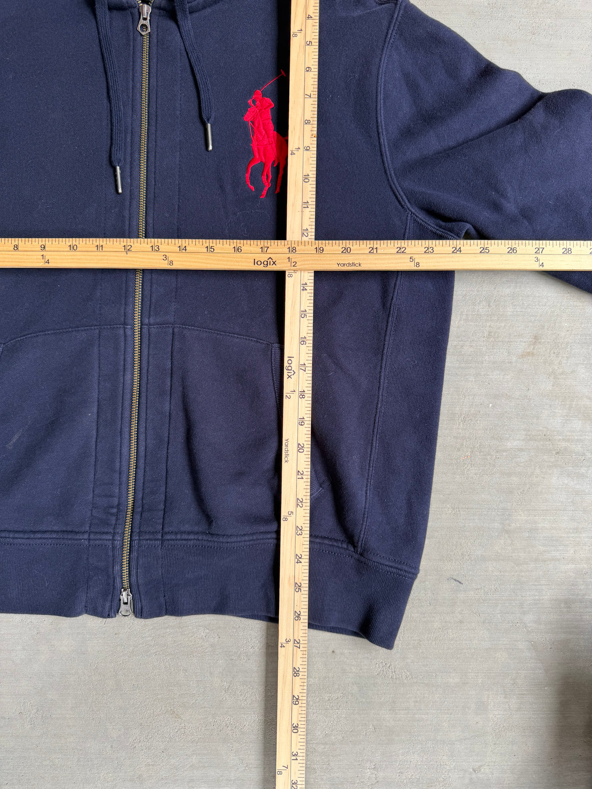 2000s Big Pony Polo Ralph Lauren plaid zip up jacket - L