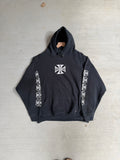 2000s West Coast Choppers Iron cross hoodie - M