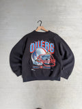 90s Salem Houston oilers helmet crewneck