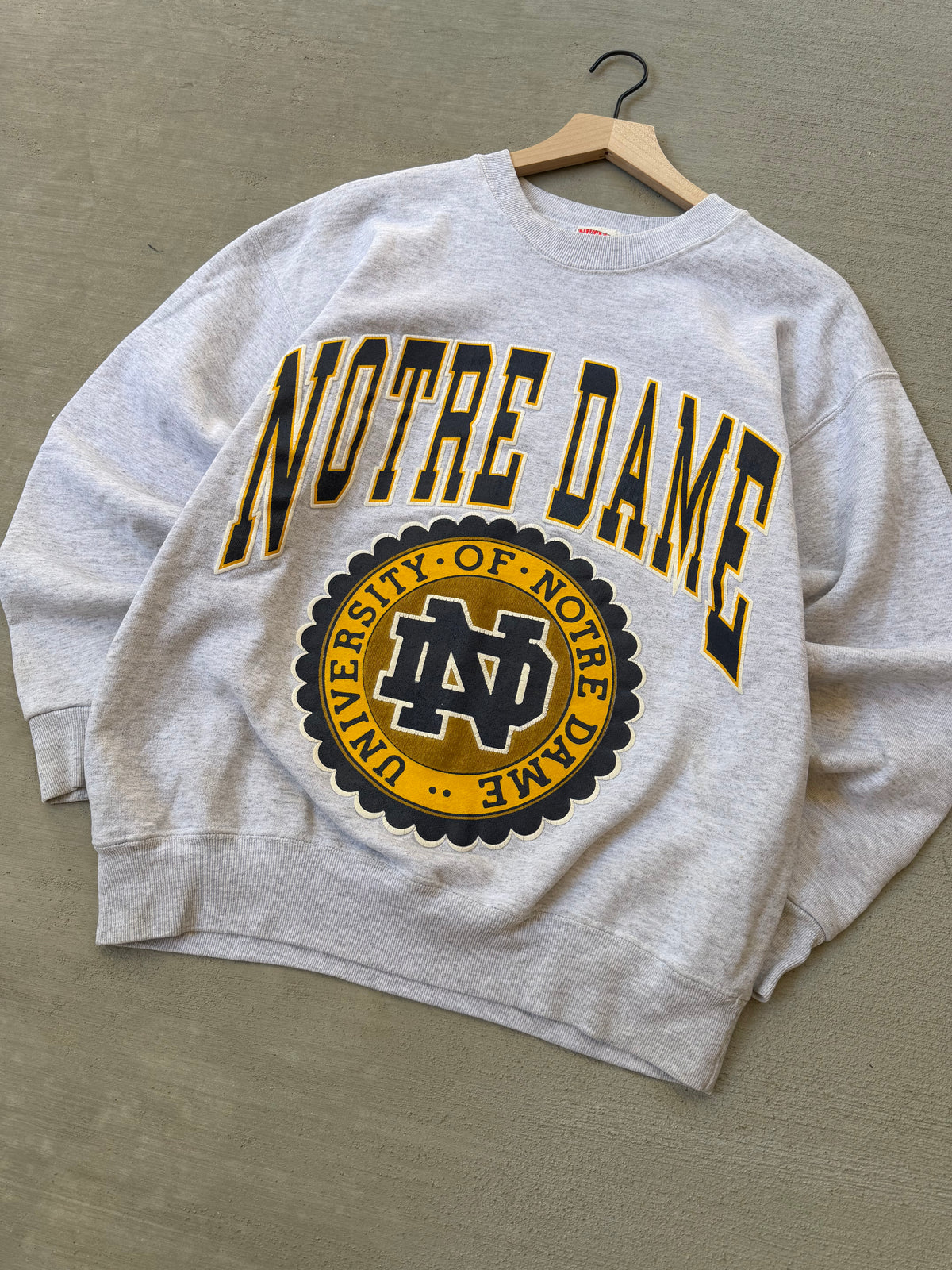 90s Norte Dame college crewneck - L