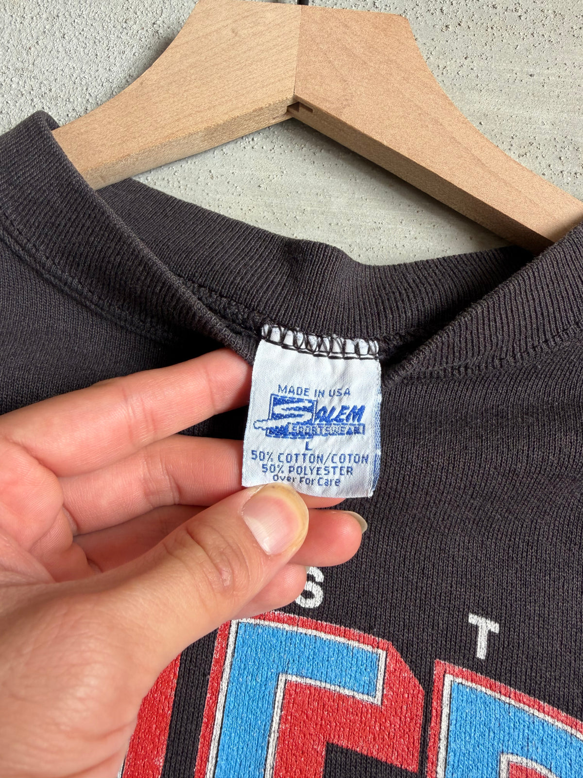 90s Salem Houston oilers helmet crewneck