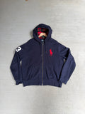 2000s Big Pony Polo Ralph Lauren plaid zip up jacket - L