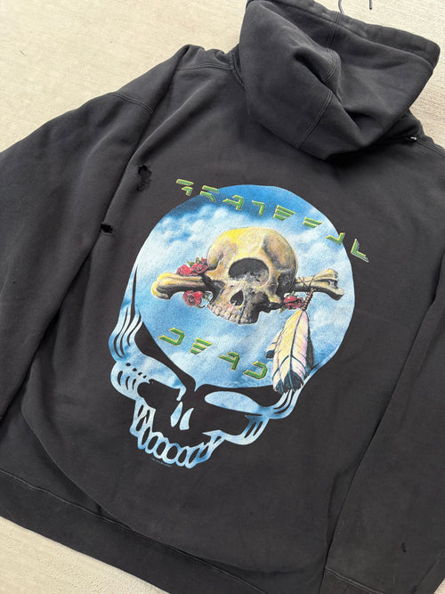 2000s Grateful Dead skeleton zip up hoodie - XL