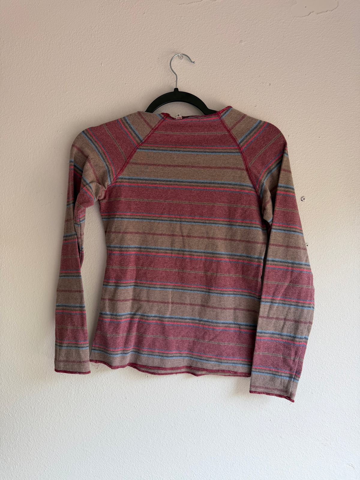 2000s striped long sleeve - L