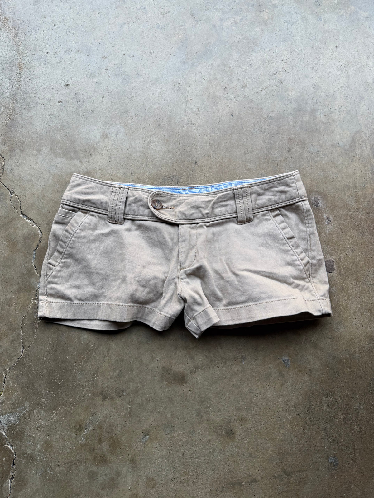 2000s low rise micro mini shorts - SZ 30”