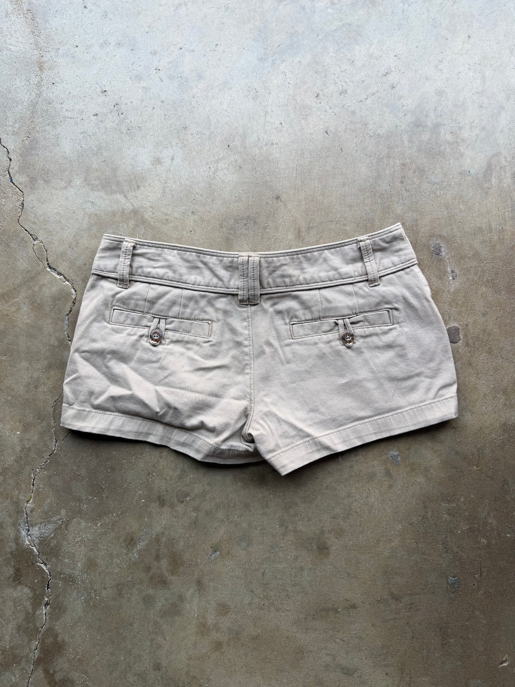 2000s low rise micro mini shorts - SZ 30”