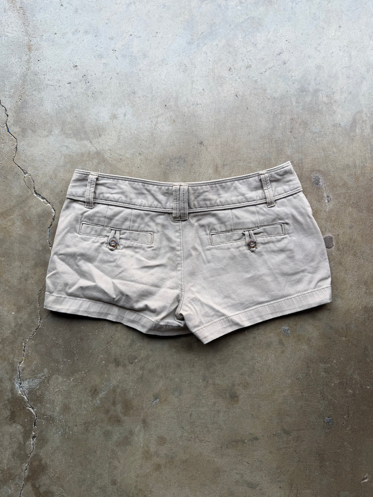 2000s low rise micro mini shorts - SZ 30”