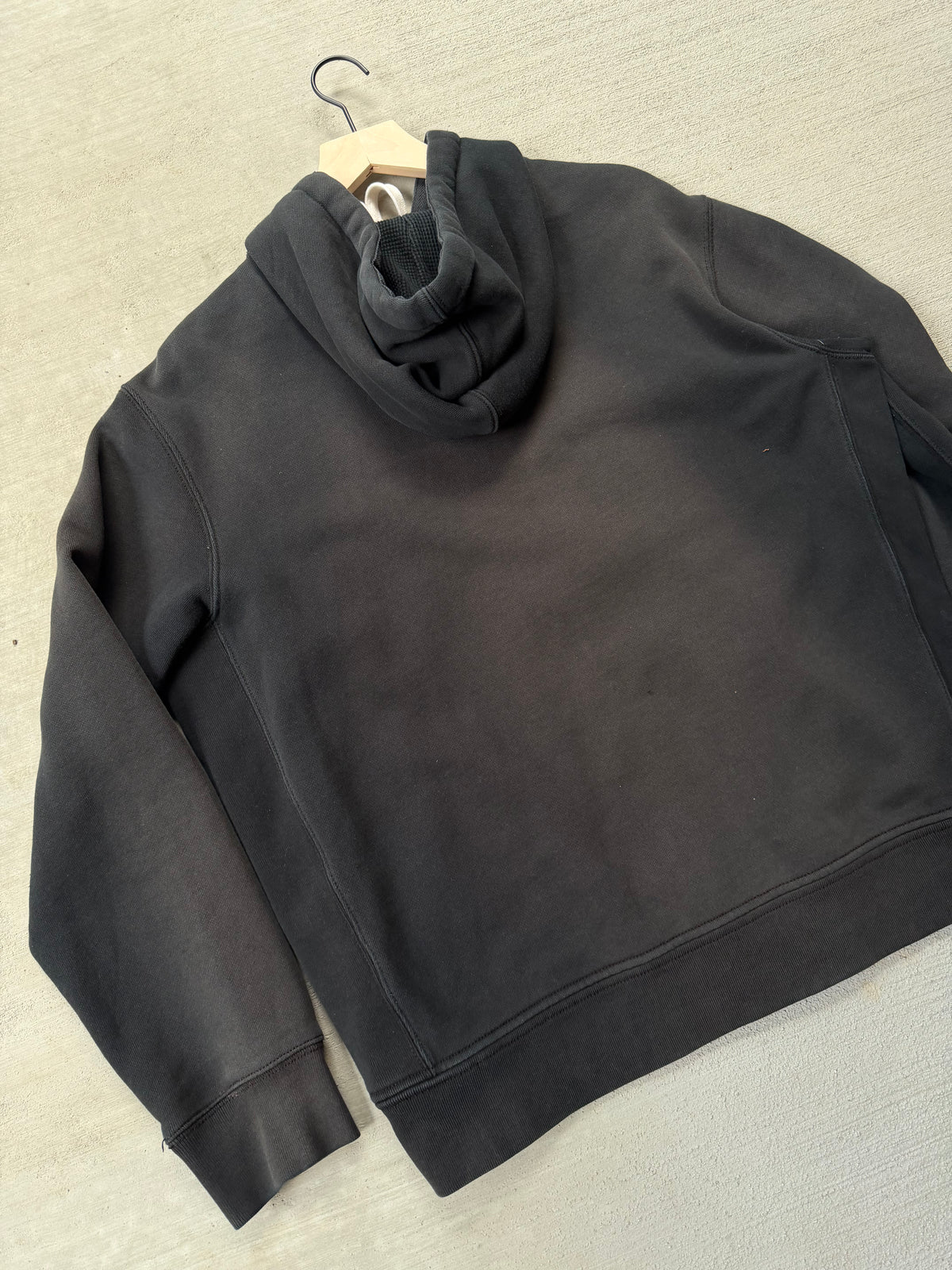 2000s faded black Polo zip up - XL
