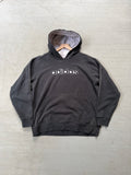 2000s Adidas raglan striped hoodie - L