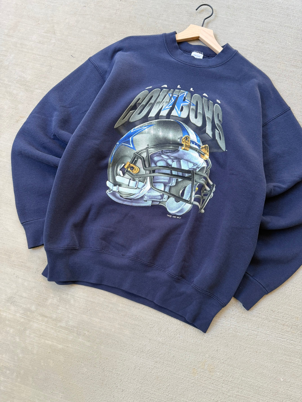 90a Dallas Cowboys Helmet Crewneck - xl