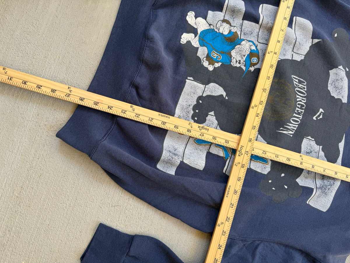 90s Georgetown Hoyas college crewneck - L
