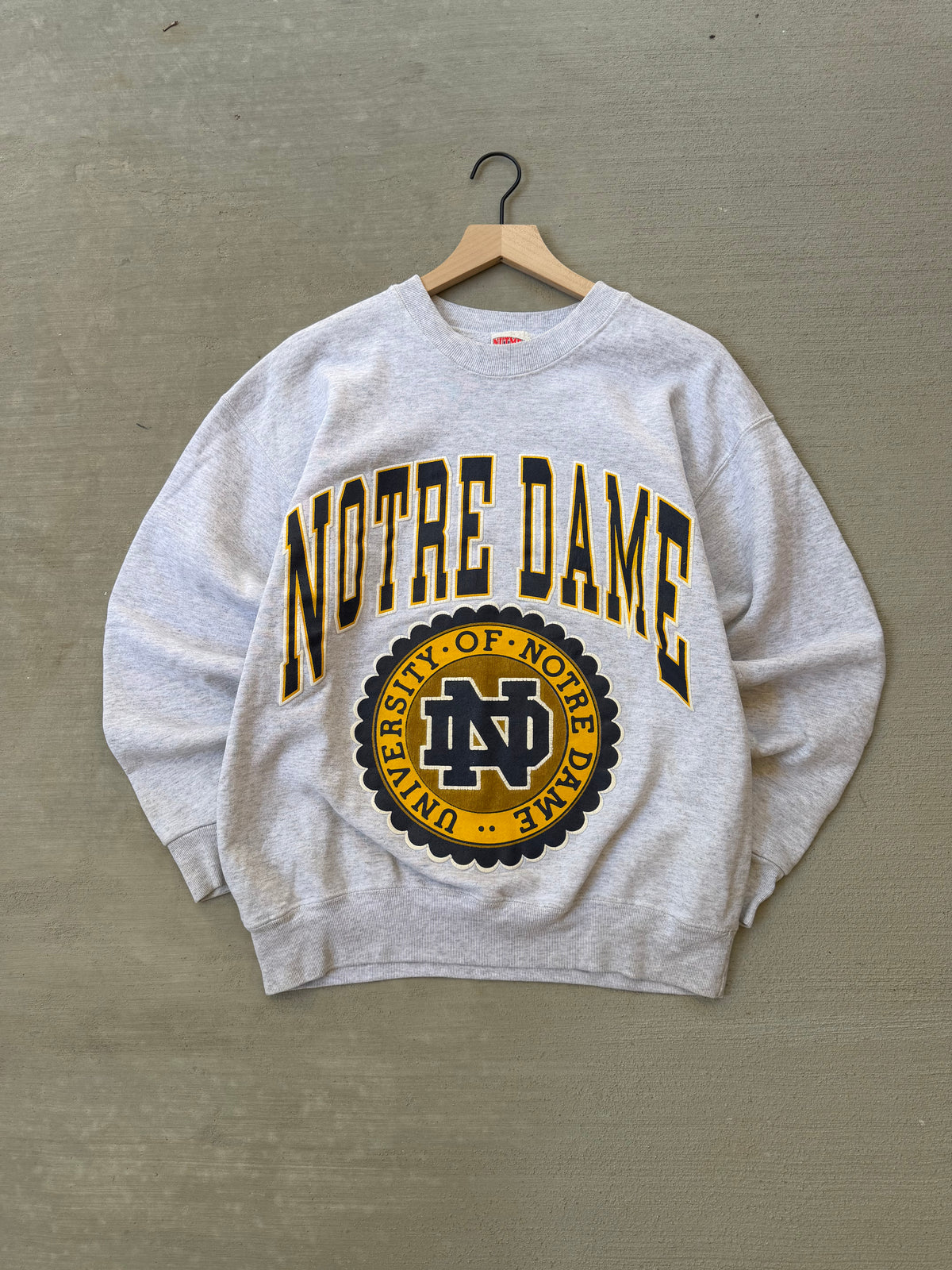 90s Norte Dame college crewneck - L