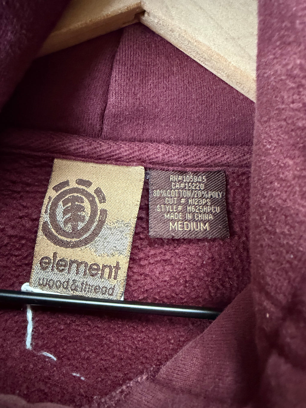2000s Element spell out hoodie - M