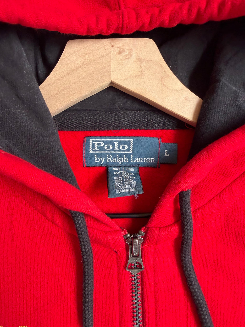 Big pony polo Ralph Lauren zip up hoodie - L