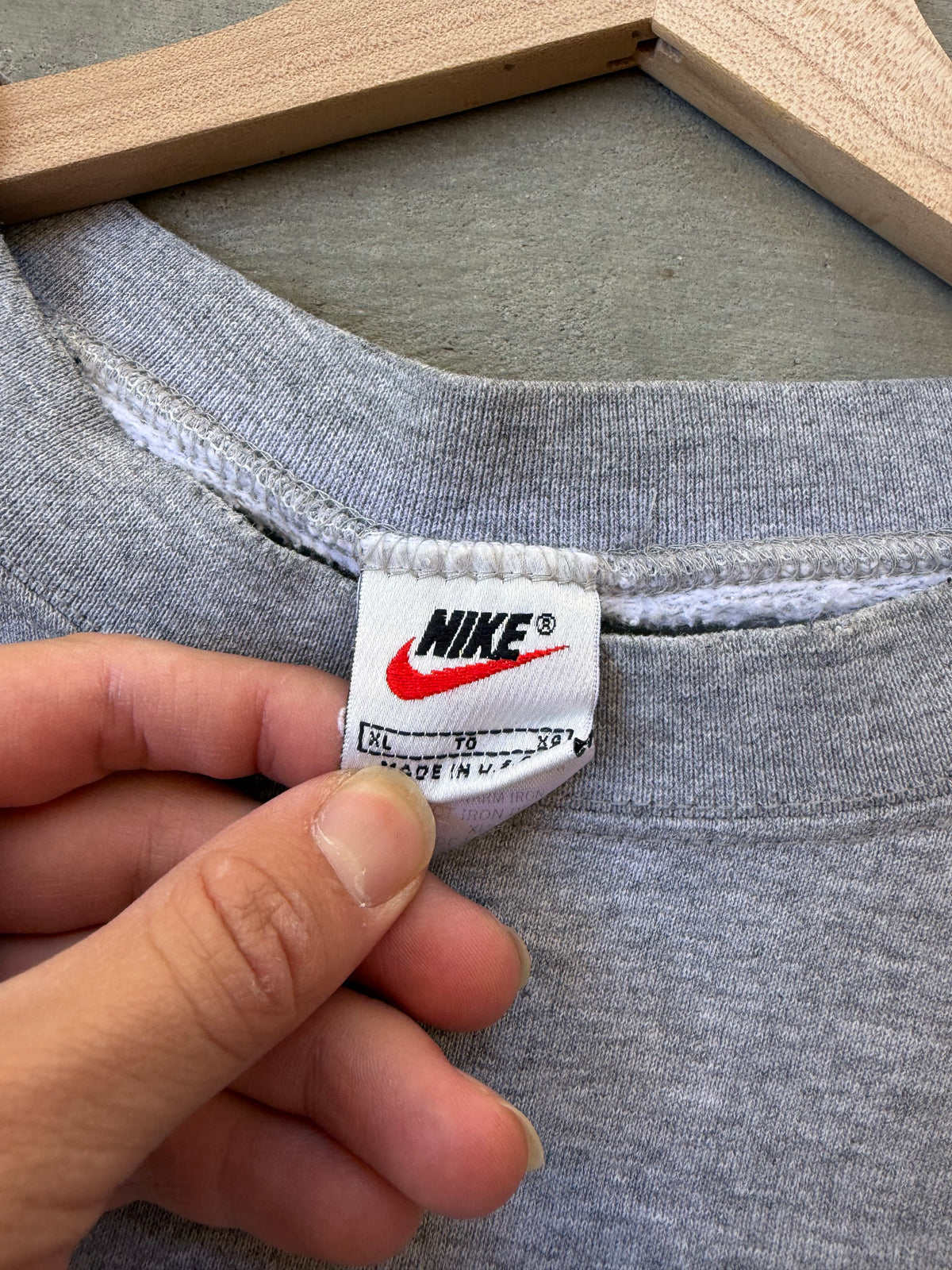 90s Nike spell out crewneck - xxl