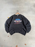 2002 Harley Davidson lighting sleeves sweater - L