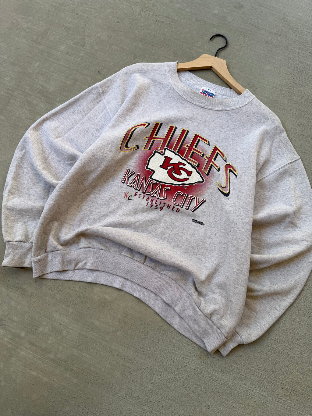 90s Kansas City Chiefs crewneck - L