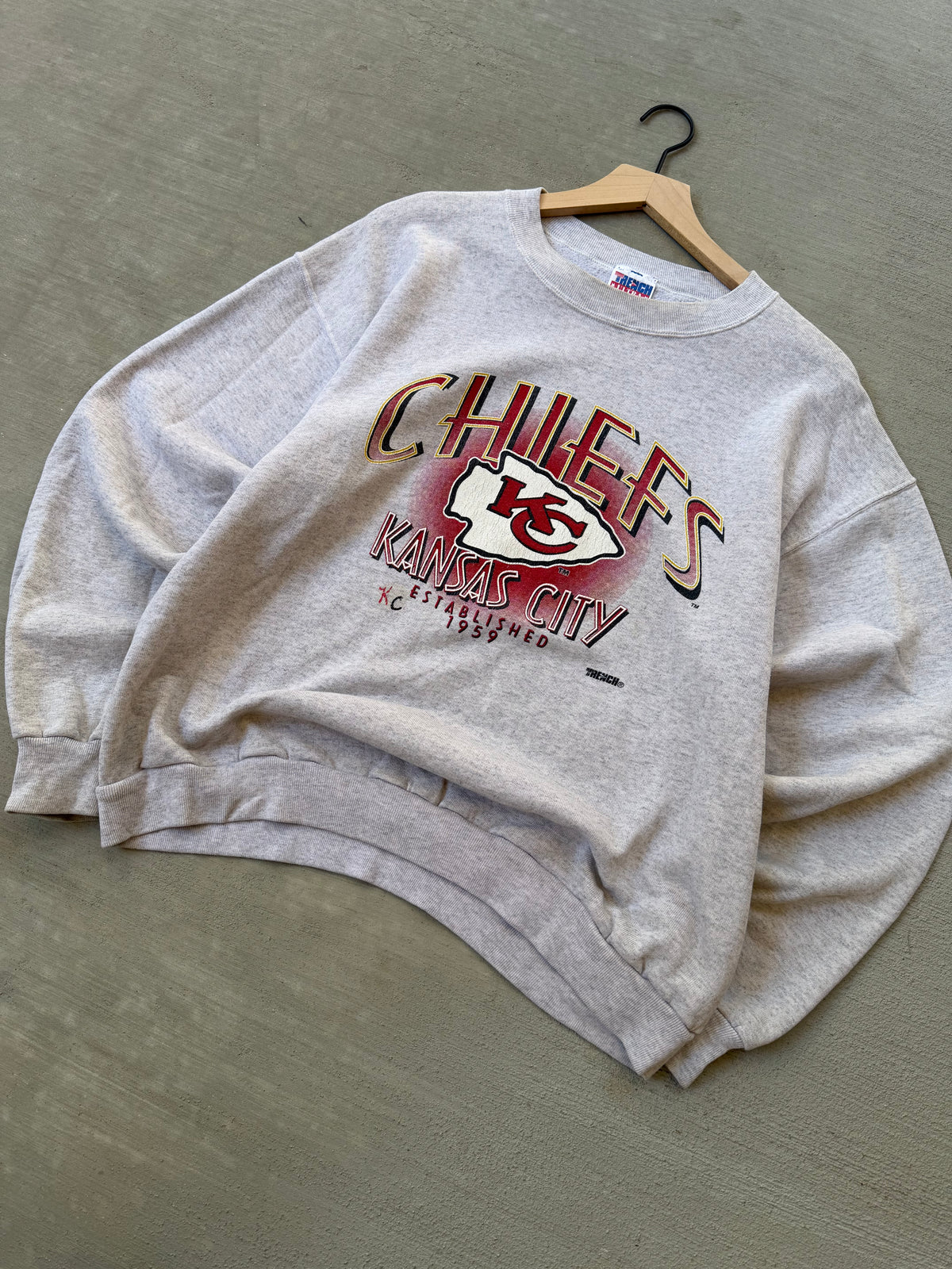 90s Kansas City Chiefs crewneck - L