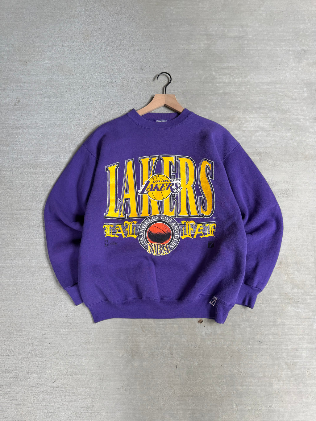 90s Logo 7 LA LAKERS crewneck - L