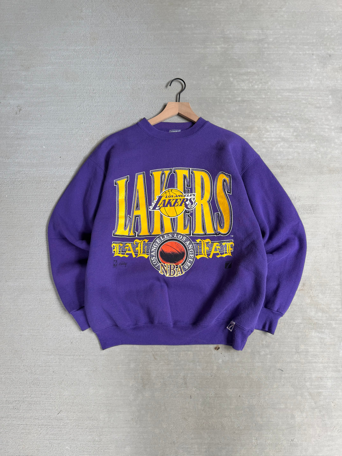 90s Logo 7 LA LAKERS crewneck - L