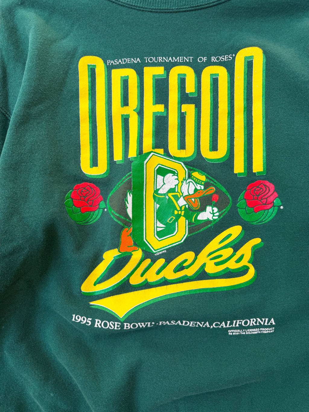 90s Oregon Ducks college crewneck - M