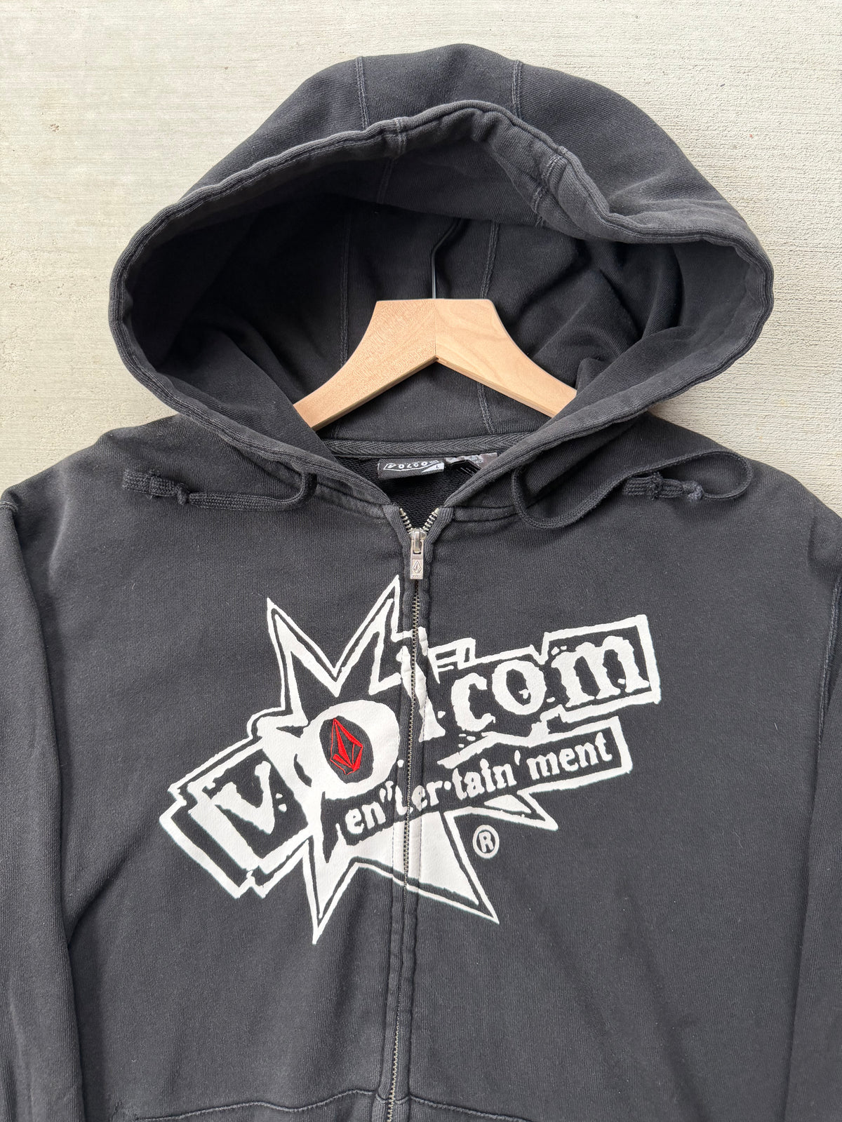 2000s volcom zip up hoodie - L