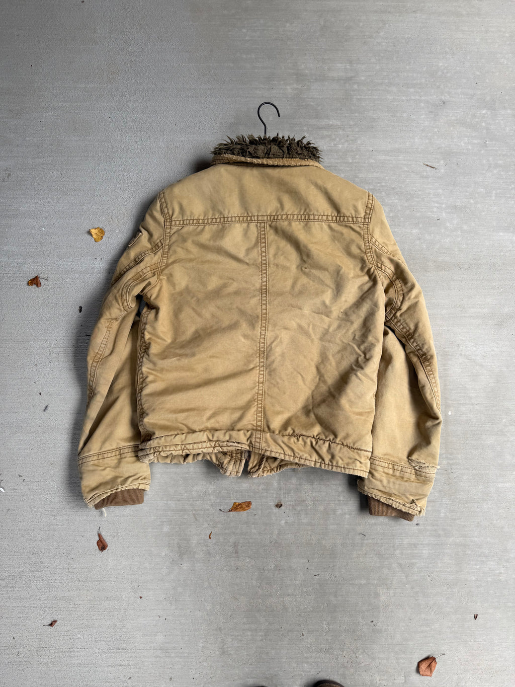 2000s tan Abercrombie Adirondack jacket - S