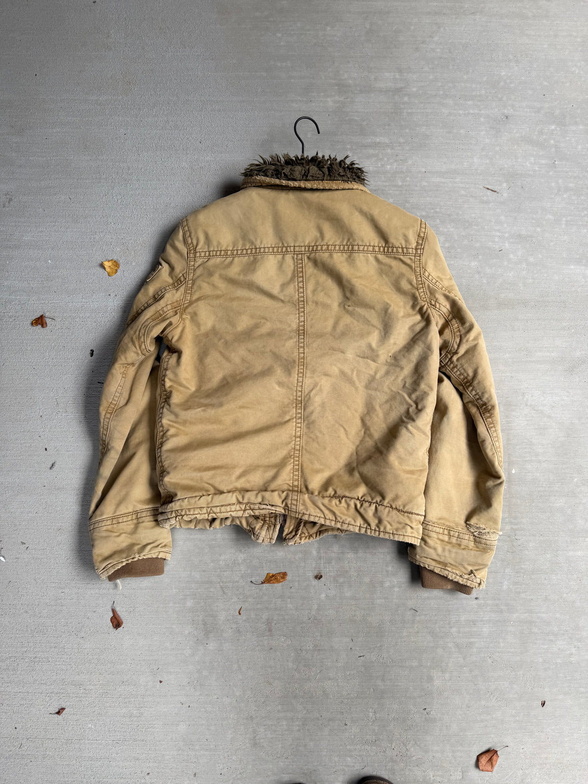 2000s tan Abercrombie Adirondack jacket - S