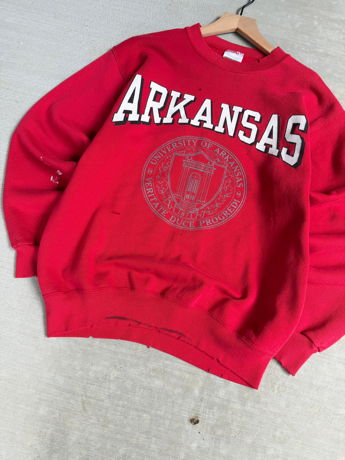 90s Arkansas razorbacks sweater - M