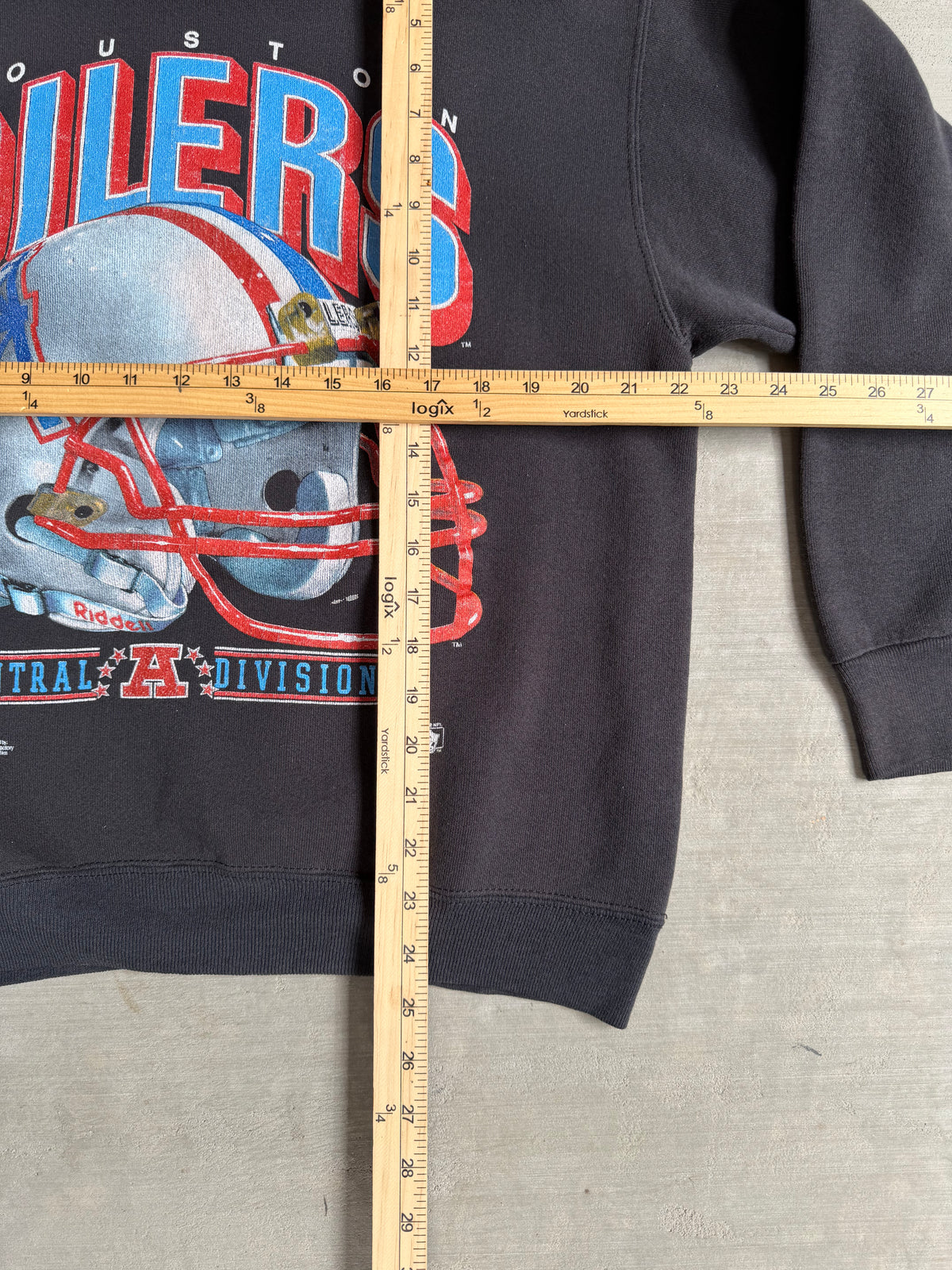 90s Salem Houston oilers helmet crewneck