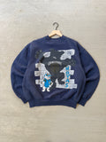 90s Georgetown Hoyas college crewneck - L