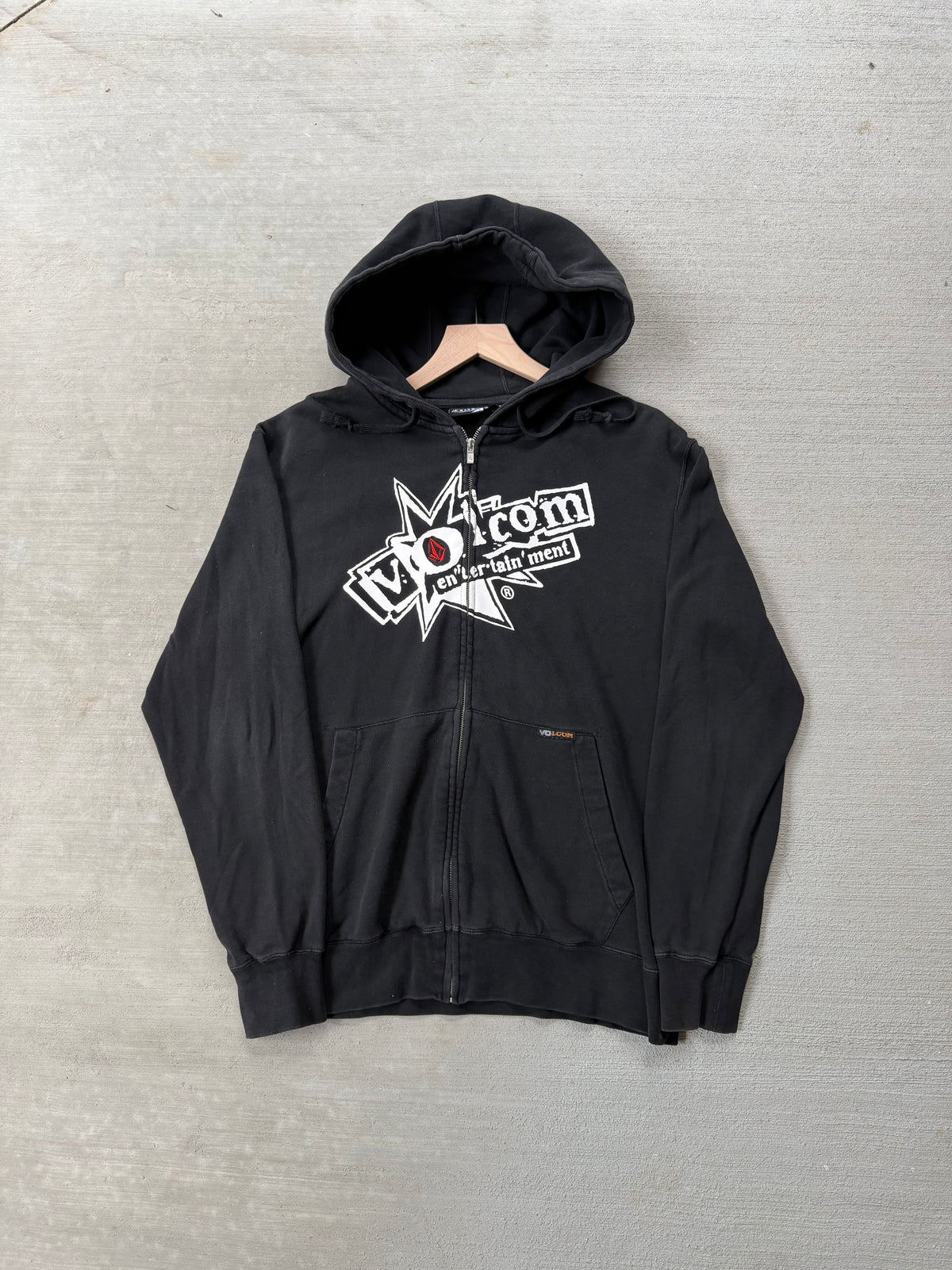 2000s volcom zip up hoodie - L