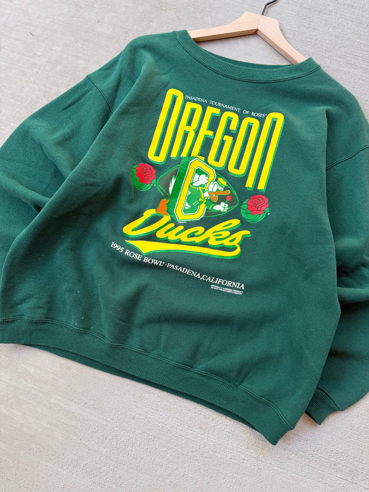 90s Oregon Ducks college crewneck - M