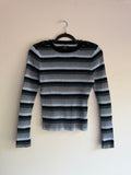 2000s Nautica striped long sleeve top - L