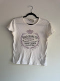 2000s ralph lauren polo jeans co baby tee - M