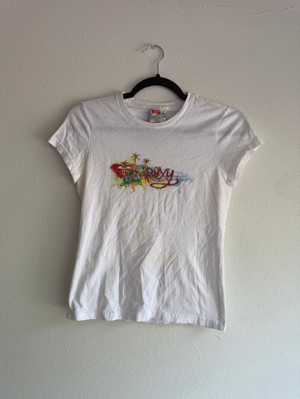 2000s Roxy quiksilver babe tee top - M