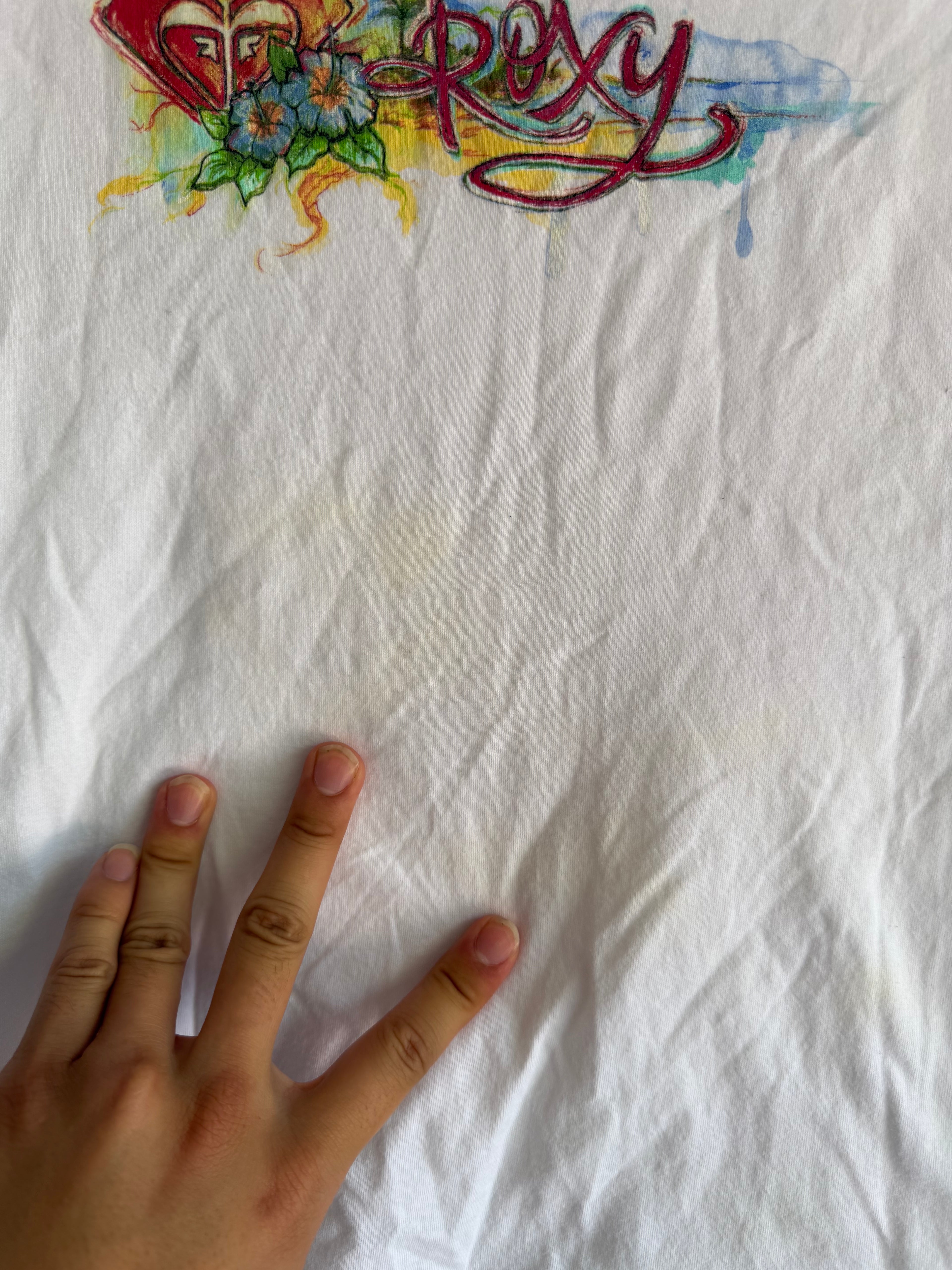 2000s Roxy quiksilver babe tee top - M