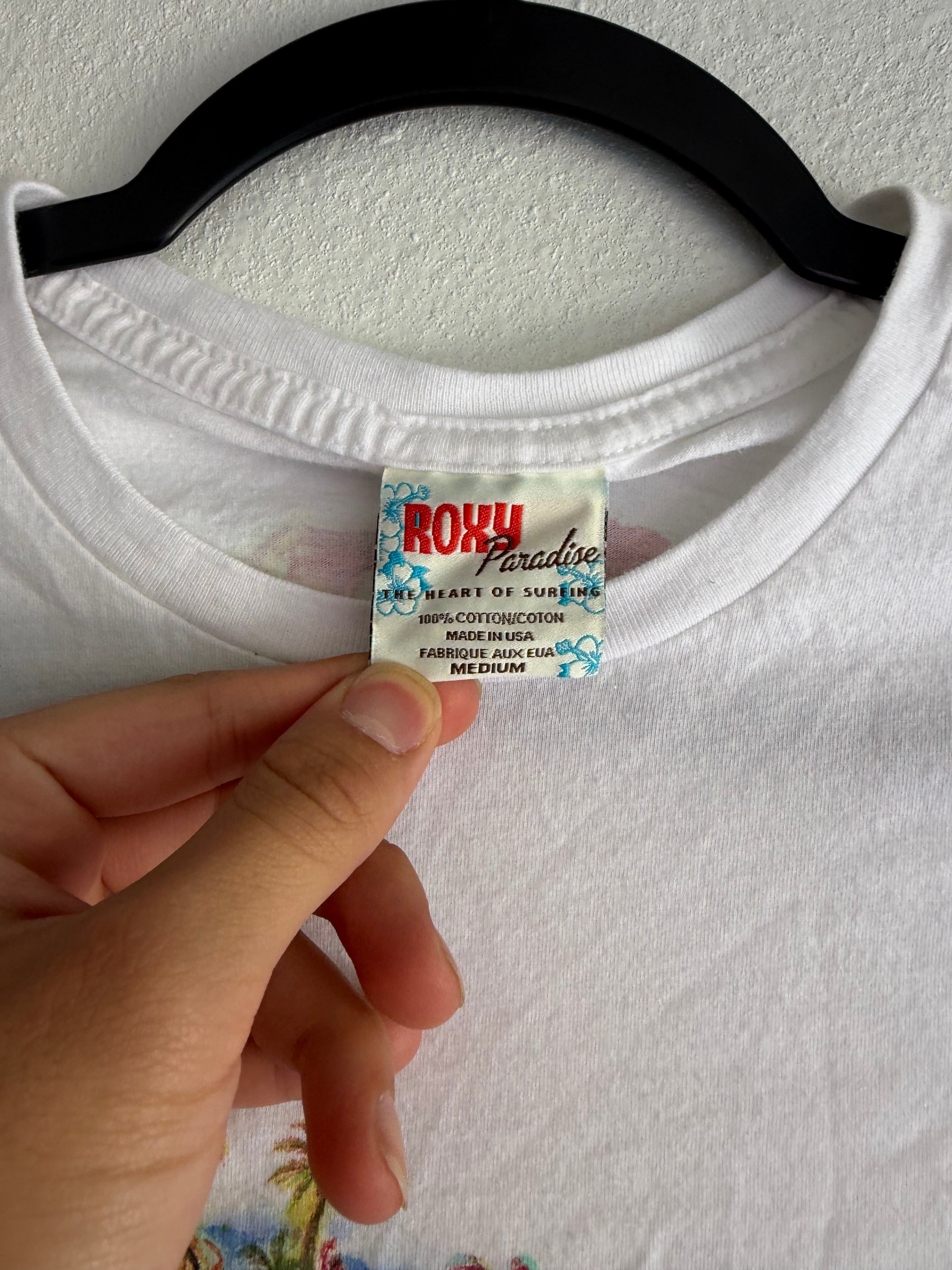 2000s Roxy quiksilver babe tee top - M