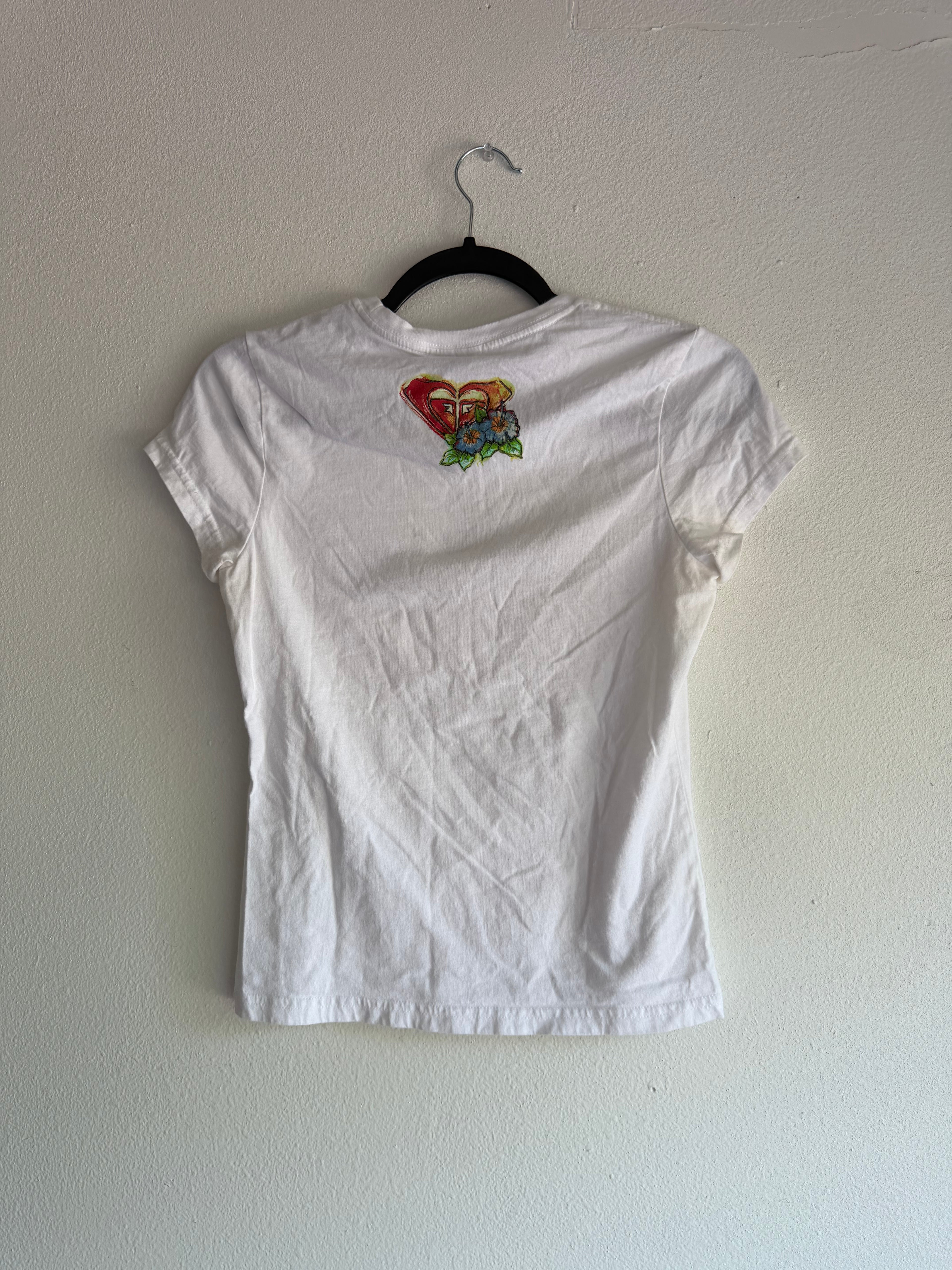 2000s Roxy quiksilver babe tee top - M