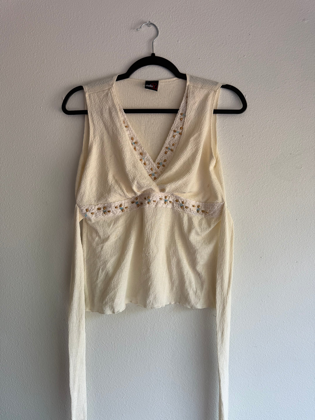 2000s Empire waist baby doll top - M