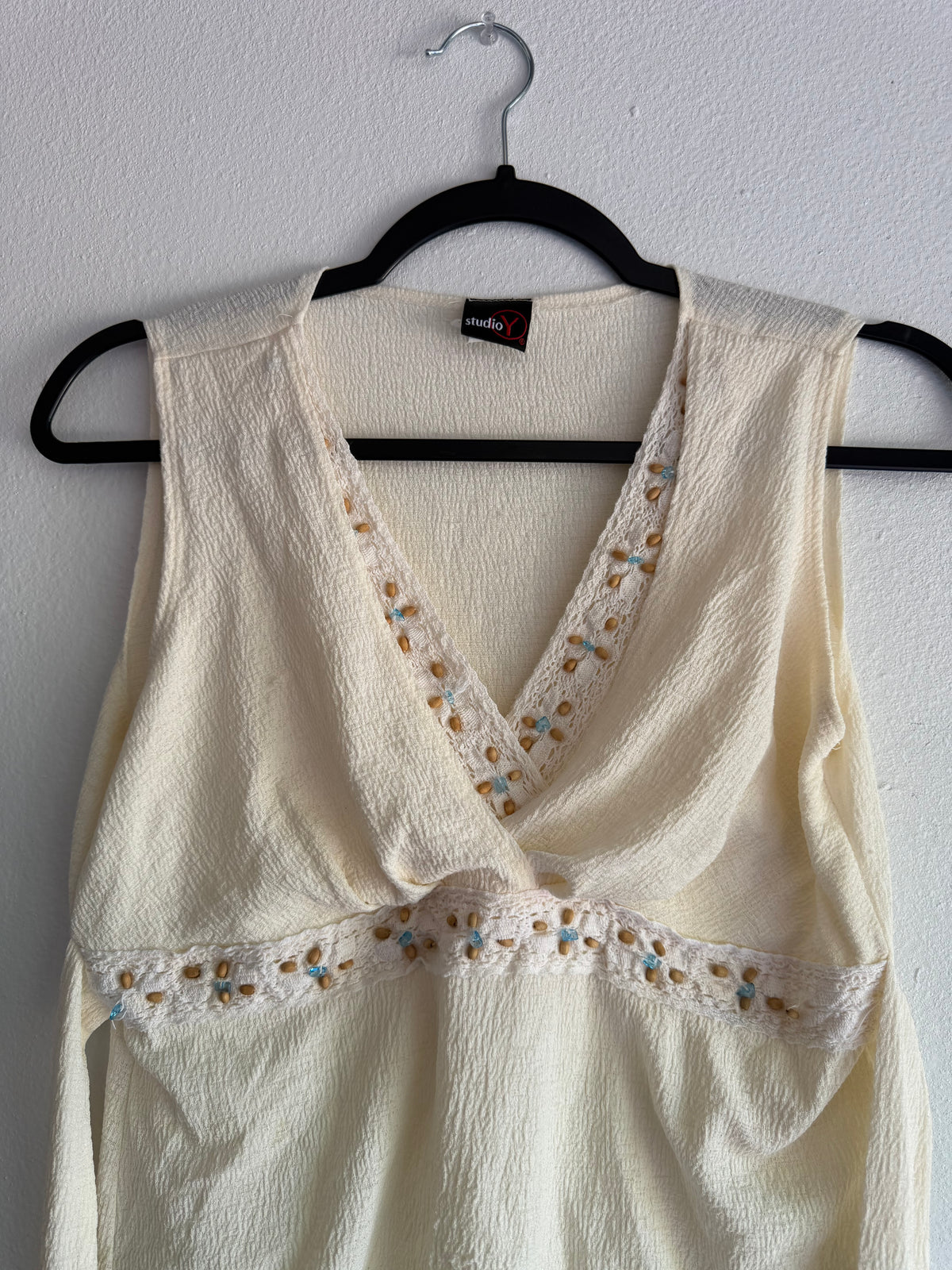 2000s Empire waist baby doll top - M