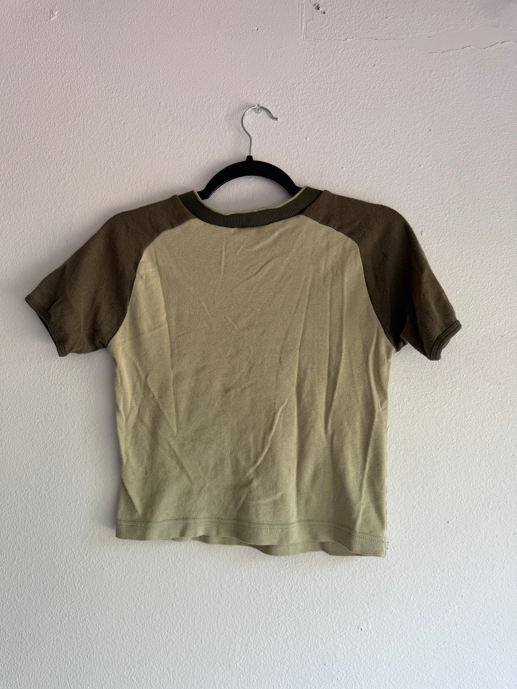 vintage green lady bug shirt - M/L