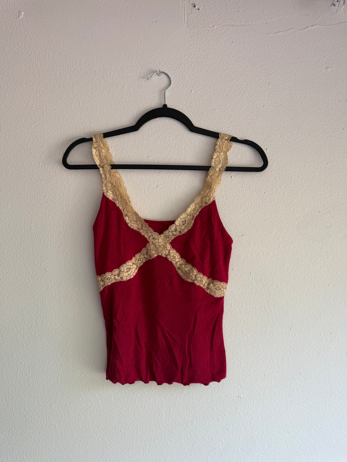2000s Lace Cami tank top - S/M