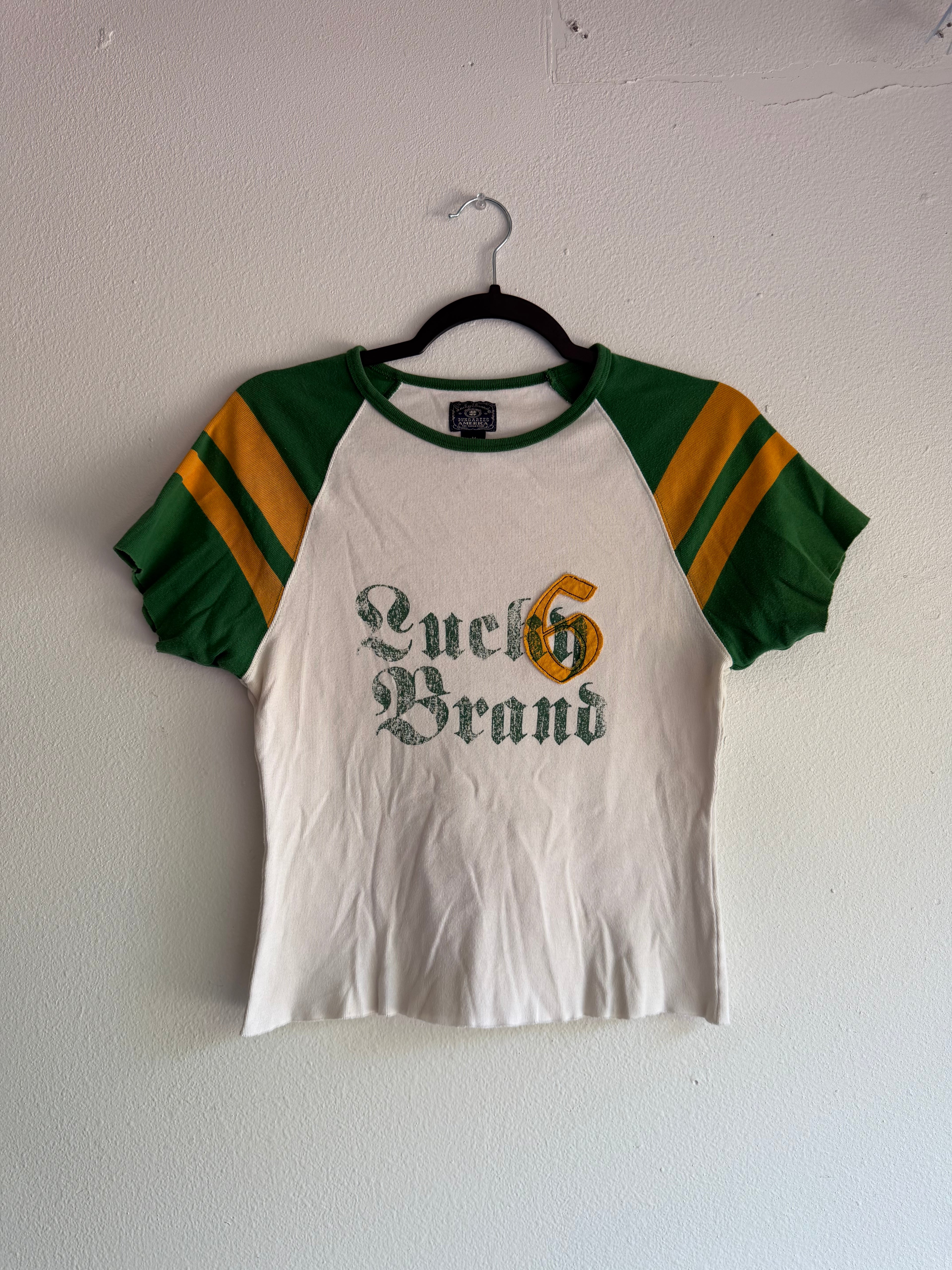 2000s Lucky brand varisty top - M