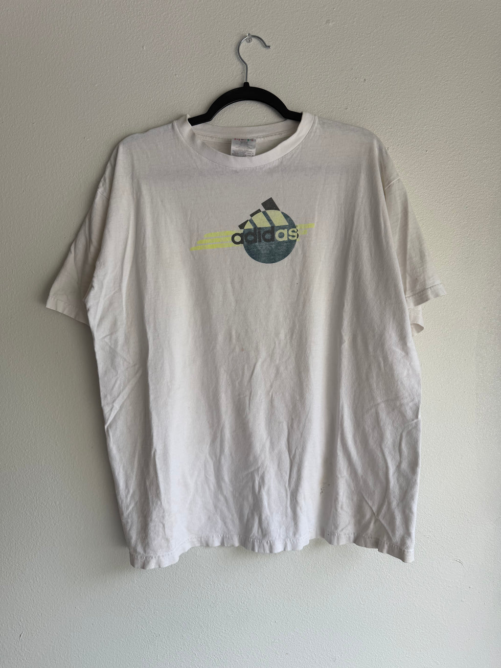 vintage 90s adidas soccer ball tee
