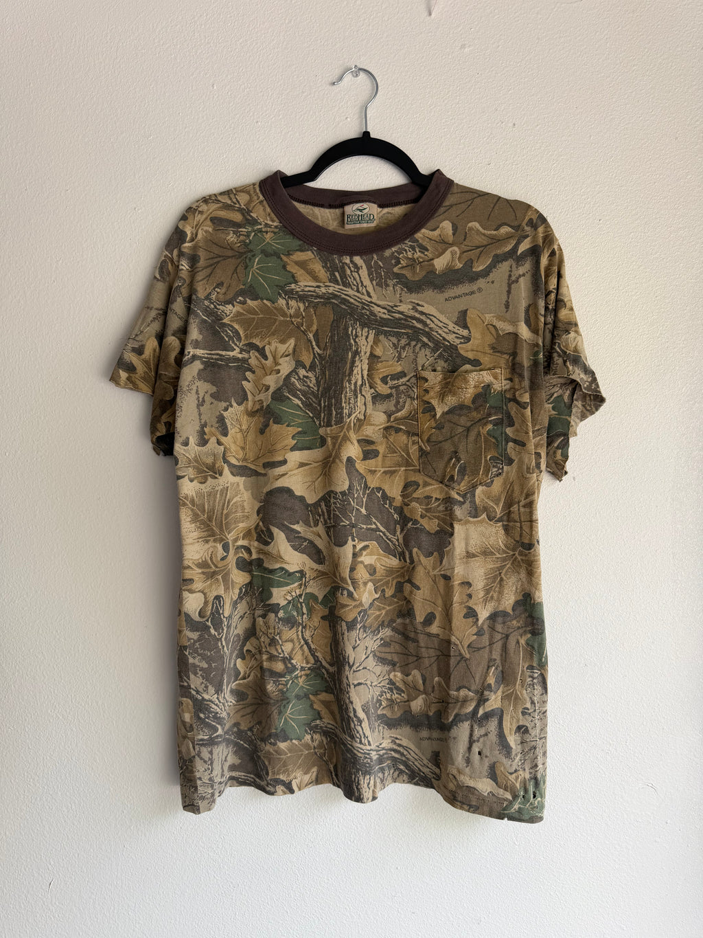 vintage 90s camo ringer tee