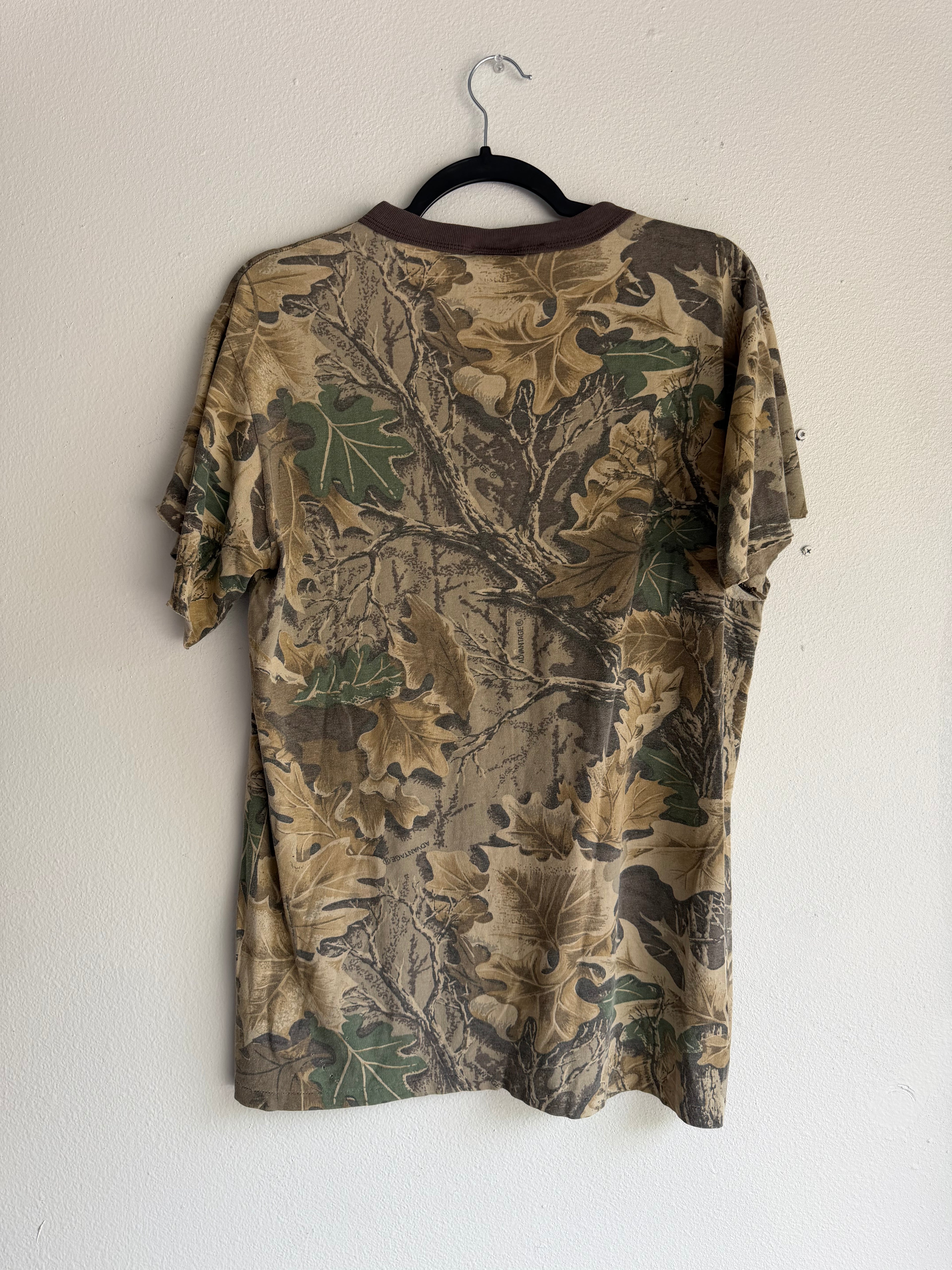 vintage 90s camo ringer tee