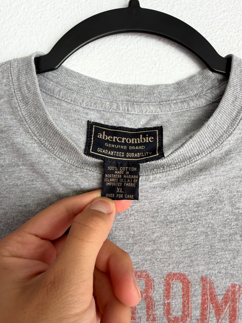 vintage abercrombie spell out tee