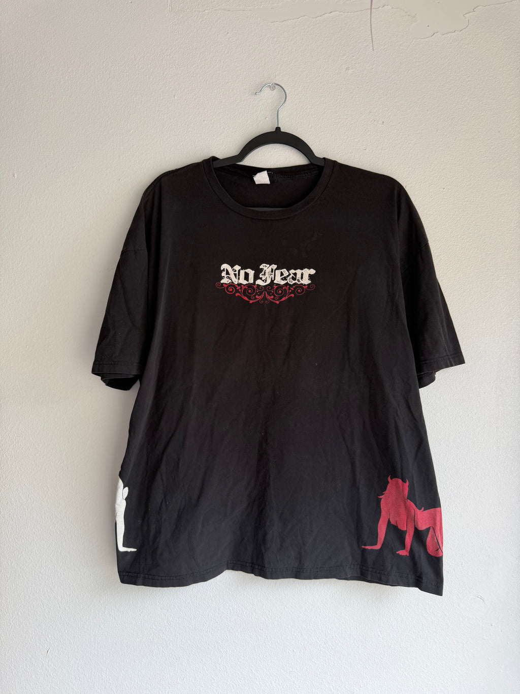 2000s No fear angel and devil tee