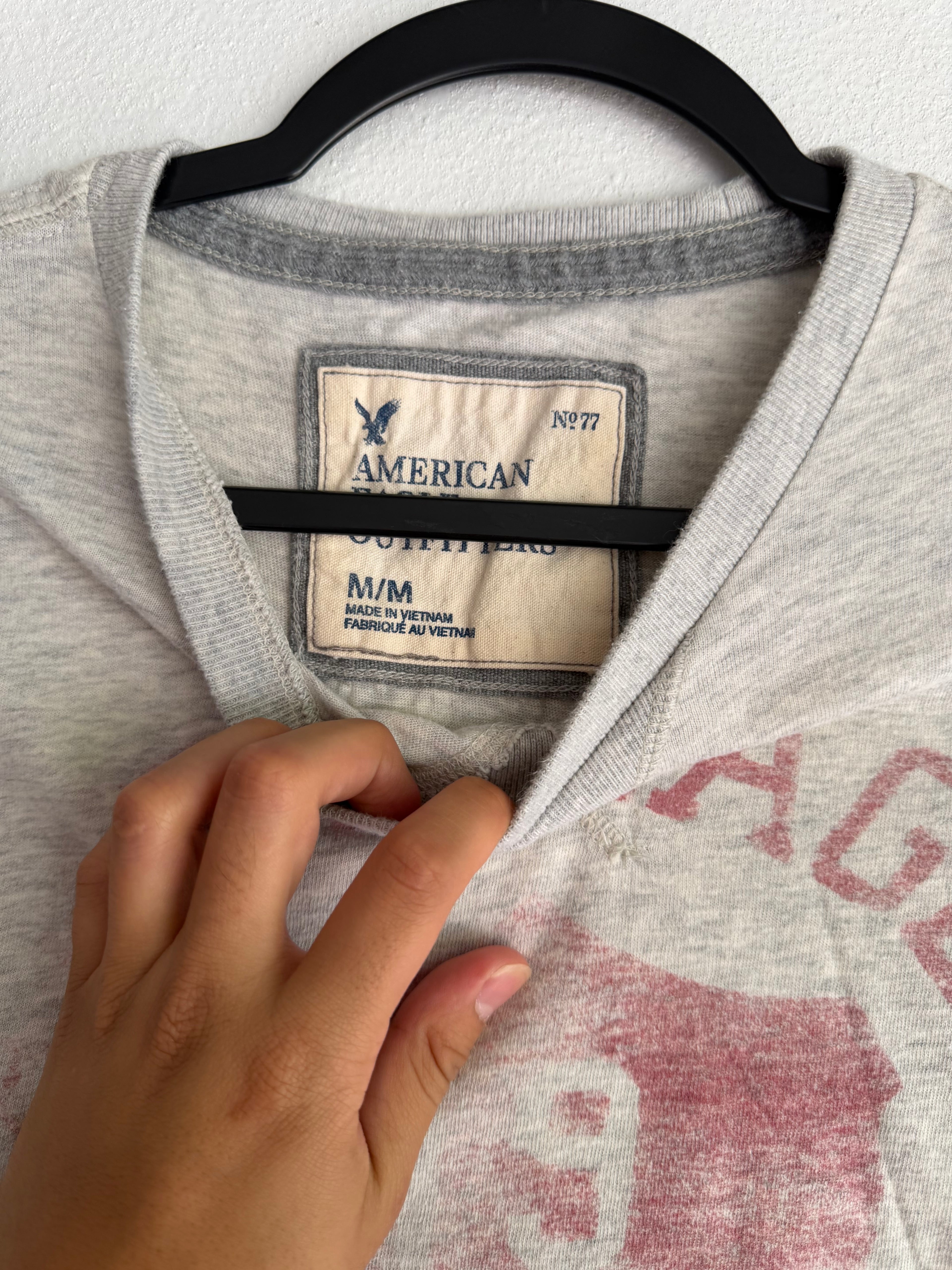y2k american eagle faded tee